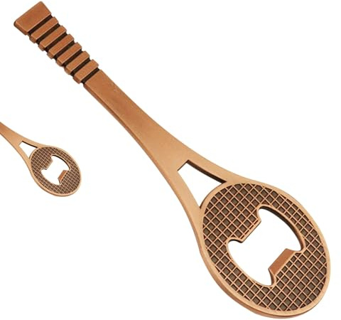 Bieröffner für Tennisschläger, Weinöffner, Vintage-Bieröffner aus Zinklegierung, flacher Tennisschläger-Flaschenöffner, Bieröffner, als Geschenk für Küche, Bar oder Ree