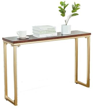 Konsolentisch Konsolentisch für den Eingangsbereich, Sofa-Rückenregaltisch, schmaler Konsolentisch, Konsolentisch, Metall-Sofatisch für den Flur, Marmor-Konsolentische, verstellbare Füße, moderner Ei