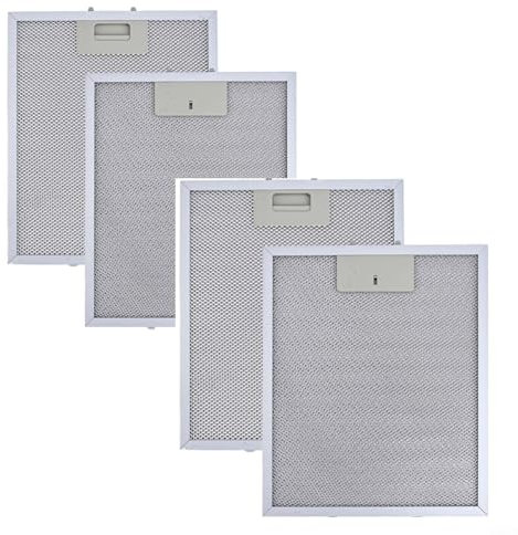 Cloudpower Filtro de aluminio para campana extractora, 34 x 28 cm, filtro de ventilación de campana extractora de 5 capas para extractor, ventilador, campana extractora, cubierta de malla, filtro de