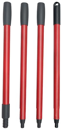 Xanorrg Mop Metal Handle in 4 Pieces for Various Adjustments and Compatible with Multiple Extendable Cleaning Supply Rod Stick Only with Extension Replacement