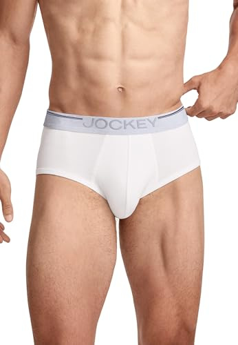 Jockey Herren Cotton Stretch Comfort Brief - 3 Pack