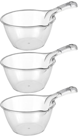 Housoutil Mestolo in Plastica Manico 3 Acqua Grande Capacità Versatile per Cucina