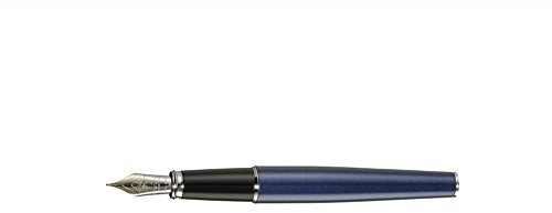 Diplomat D40209018 Excellence A2 Füllfederhalter mit 14 kt breiter Feder, Mitternachts blau/chrome