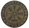 Olive Drab Vegvisir Viking Compass OD Green Norse Rune Morale Tactical Hook Patch