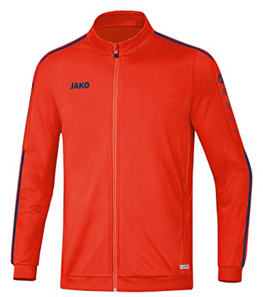JAKO Herren Polyesterjacke Striker 2.0, flame/navy, L, 9319