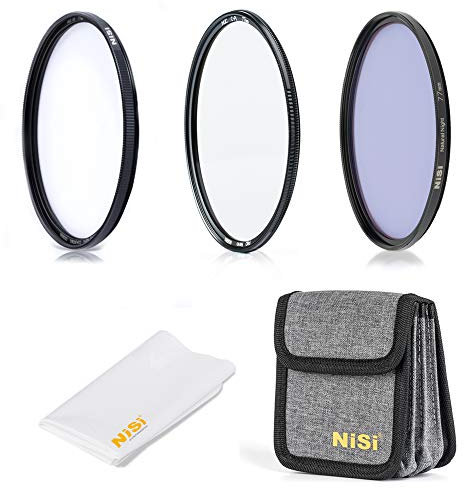 NiSi 77mm Circular Filter Advance Kit, Including HUC UV Filter, HUC CPL, Natural Night Filter and Filter Pouch