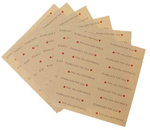 Yangfr Handmade Especially for You Sticker Etikett Geschenk Kraftpapier Bakery Seals Bakery Selbstklebende Geschenke Geschenketiketten