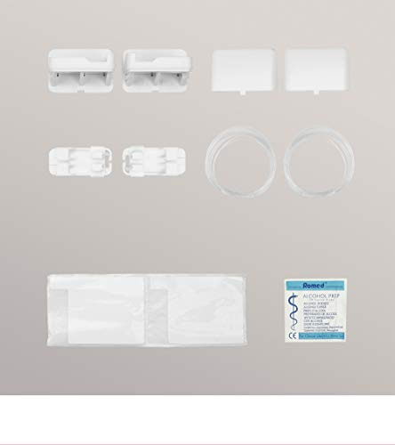 LYSEL Zubehör Set Pendelsicherung zum Kleben aus Kunststoff - in weiß - B 32mm H 19mm