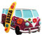 Ibiza Spanien 3D Bus Kühlschrank Magnet Harz Reise Souvenirs, handgemachte Haus & Küche Dekoration Ibiza Kühlschrank Magnet Sammlung Geschenk