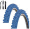 Angebot-Set / 2 x Kenda K-829 Psycho 24 MTB Fahrradreifen Fahrradmantel Blau 50-507 (24 x 1.95) inkl. 3 Reifenheber