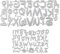 UFLF 2 Stücke Stanzschablonen Buchstaben Groß Klein Stanzen Alphabet Metall Prägeschablonen Stanzformen Cutting Dies für DIY Scrapbooking Karten Handwerk Geschenk Homedeko