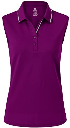 MoFiz Polo Senza Maniche Donna Camicia Golf Shirt Estiva Cotone Top Traspirante