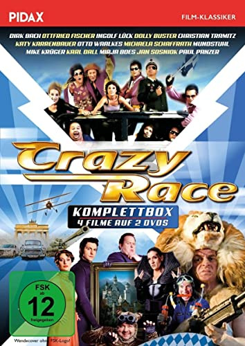 Crazy Race - Komplettbox / Die komplette 4-teilige Spielfilm-Reihe mit absoluter Starbesetzung (Pidax Film-Klassiker)