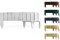 Floranica Rollborder II Flexibler Holzzaun 200 x 20 cm Weiß (kürzbar) Kiefernholz Beetumrandung imprägniert Gartenzaun Beeteinfassung Dekozaun Rollboarder Rasenkante