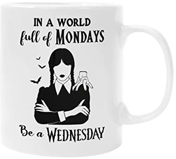 Taza Nevermore Academia Miércoles Regalo Amigo Invisible Cumpleaños
