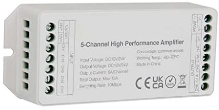 V-TAC 2914 Amplificateur de Bande LED 5 canaux RGB 12V - 24V