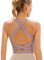 Sport-BHS für Damen, sexy, überkreuzter Rücken, gepolsterter Träger-Sport-BH, Yoga-BH für Damen, Workout-Tanktops