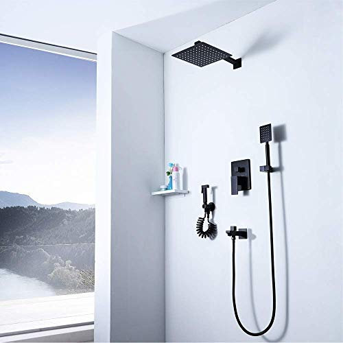 Brausegarnitur Brausegarnitur Schwarz Brausegarnitur Warmes Thermostat Bidet Dusche Brausekopf Brausebrause Wasserhahn Badezimmer Dusche Wasserversorgung Badezimmer