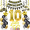 Luftballons 10. Geburtstag Deko Schwarz Gold, deko 10. Geburtstag Dekoration, Ballon 10 Geburtstag Junge deko , gold Tortendeko Geburtstag 10 Jahre Junge Geburtstagsdeko 10 Jahre Junge Mädchen
