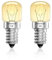 Aurahome Bombilla de Sal E14, Bombilla Horno 25W, Resistente a 300 grados, 150LM 2400k Bombilla E14 para Nevera Blanco Cálido, AC220-240V