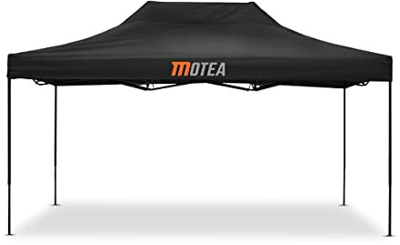 Rennzelt 3x4,5m faltbar/Faltpavillon Tourtecs kompatibel mit die Rennstrecke MOTEA schwarz