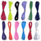 ZUYIST 12 Rollen Gummiband für Armbänder 0.8mm×10m, Gummiseil Elastisches in 12 Farben, Band für Armbänder mit Transparenten Kunststoffbox, Gummischnur Gummikordel für Auffädeln Perlen