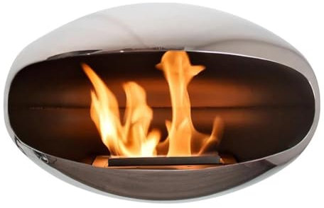 Cocoon Fires Shell, polierter Stahl, Ersatzteil für DIY-Kaminprojekte