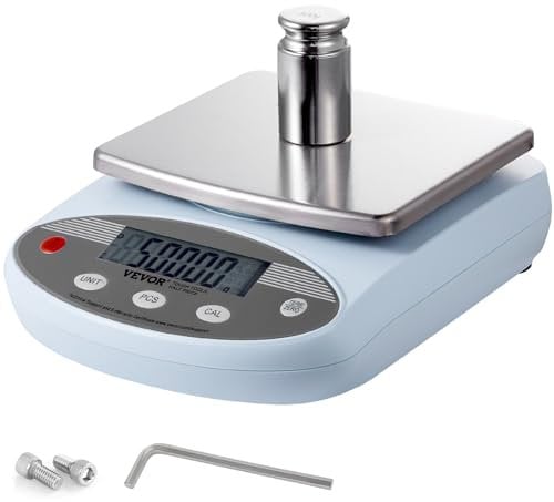 VEVOR analytische Waage Laborwaage, 3000 g x 0,01 g Genauigkeit Digitale Analytische elektronische Präzisionswaage für Küche & Schmuck&, Industriewaage, Waage mit 13 Einheitenumrechnungen