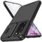 Handyhülle für Samsung Galaxy S20 Hülle mit Schutzfolie Und Slide Camera Cover Kameraschutz, S20 Schutzhülle Militärschutz Stoßfeste Kratzfeste Panzerhülle für Samsung S20 5G Cover Tasche (Schwarz)