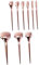 FRCOLOR 9stücke Teiliges Kosmetik-pinselset Roségold Stilvolle Beauty-tools Für Make-up-anwendungen Und Reisen Langlebige Materialien Komfortable Borsten Leicht Zu Reinigen
