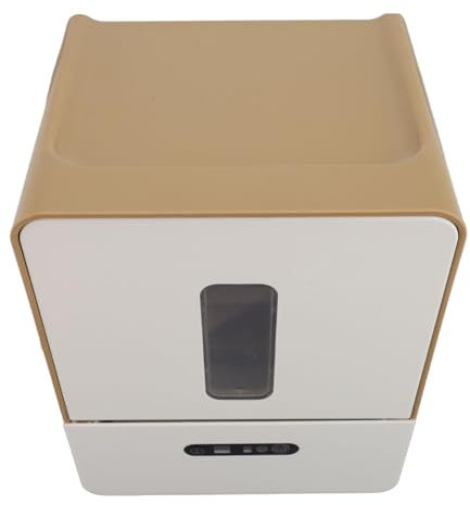 Automatischer Papierhandtuchspender, Hochempfindlicher Sensor, Nachtlicht, Wandmontage-Papierhandtuchspender mit Drei Einstellbaren Längeneinstellungen (Kaffeefarbe)