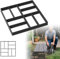 UISEBRT Pflastersteine,Quadratisch Beton Gießform,DIY Pflasterform für Beton,Zement,für das Basteln Garten,Weg,Menschen,40x40x4cm 1PC,Schwarz