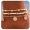 Kotkiddy Bracelet de Cheville Schneckenhäuschen pour Femmes, Set de Bracelets Ajustables en Perles Boho plaqué Or 14K, Bijoux de Pied avec Coquillage, étoile de mer et Perle cœur pour Plage