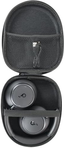 YIIWAY Hard Travel Case Compatible with Soundcore by Anker Q11i Q20i Q30 Q45 / Life Q30 / H30i / Space One/Space One Pro Wireless Headphones, Case Only - Black YC80018