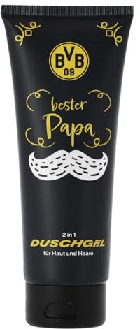 Borussia Dortmund 2in1 Duschgel - Bester Papa - Olive für Haut und Haar | Hair & Body Showergel BVB 09
