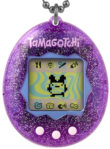 Bandai - Original Tamagotchi Color Collection Purple - Elektronisches virtuelles Haustier mit Farbdisplay - Interaktives Spielzeug - Violettes Tamagotchi - Spielzeug Kinder ab 8 Jahren - 46011