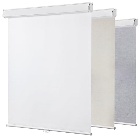 SILKVERSE Roller Window Shades Free-Stop Cordless Blackout Blinds, Thermal Insulated Pull Down Shades for Windows, UV Protection Fabric Roller Blinds for Home Office (24Wx72H, White)