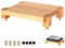 Oak Subwoofer Isolation Stand with Fixed Copper Nail,Speaker Isolation Feet Platform,for Studio Monitor, Loudspeakers,Record player etc(Wood,55x45cm)