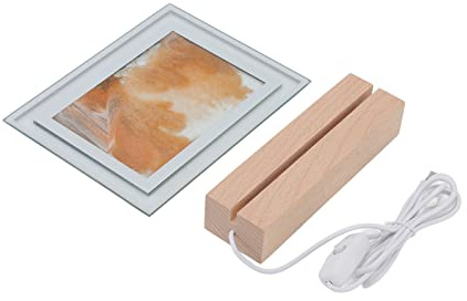 YWBL-WH Treibsand-Malerei-Nachtlicht, USB-LED-Licht, 3D-Sandbild-Licht für Schlafzimmer, Büro, Heimdekoration (YELLOW)