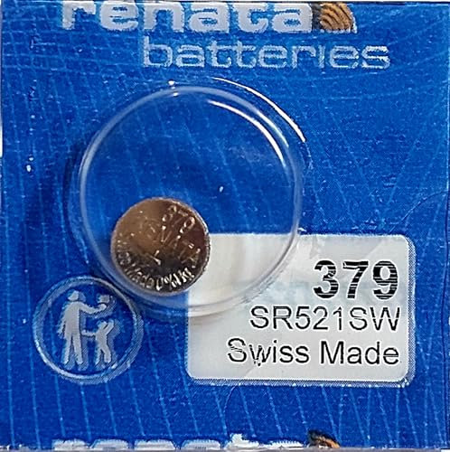 Renata/Swatch Group - Silver oxide button cell 379 RENATA 1.55V 16mAh