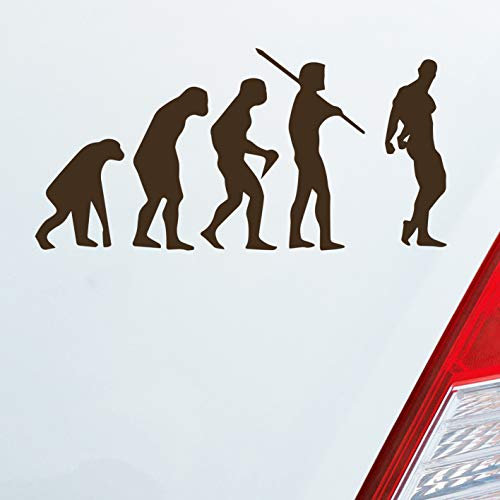Hellweg Druckerei Evolution Fitness Sport Bodybuilding Auto Aufkleber Sticker Heckscheibenaufkleber