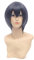 Baisheng Kuroshitsuji Ciel 30cm Mix blau gerade Unisex kurze synthetische volle Cosplay Kostüm Anime Perücke (30cm-Gemischtes Blau)