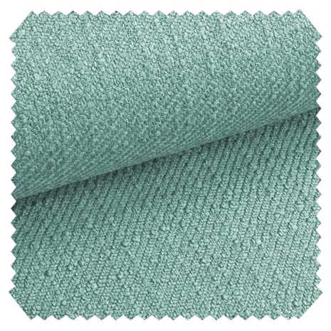 novely® exquisit DECORETTO - Weicher Polsterstoff im Naturfaser Look - Schwer Entzündbarer Möbelstoff mit Ultra-Clean-Technologie - Pflegeleichte Meterware 1lfm | Farbe: 16 Mintgrün