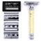 Parker Safety Razor Convertible - Doppelt Kopf Sicherheitsrasierer (offen und geschlossen Kamm Leiter) & 5 Parker Doppelkante Klingen