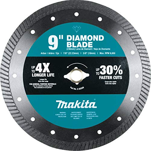 Makita E-02559 9 Diamond Blade, Turbo, General Purpose