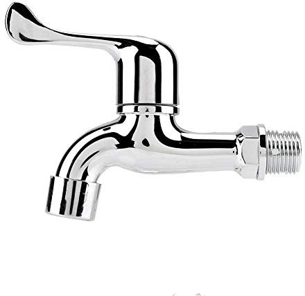 ABS Waschmaschine Wasserhahn Waschbecken Becken Wasserhahn mit einem Auslaufgriff Kurzhahn Wasserwaschwasserhahn Küche Single Kaltwasserhahn(#1)