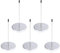 NUOBESTY 5 Stücke Edelstahl Zettelspießer Zettelhalter Bonspießer Bon Aufspießer Kassenbon Halter Aufbewahrung Schreibtisch Büro Organizer für Zettel Papier Beleg Note