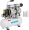 VEVOR Compresseur d’Air sans Huile Compresseur Silencieux à Air Comprimé Compresseur Outil d’Atelier pour Réparations Domiciliaires, Gonflage de Pneus (9L 550W, Moteur en Cuivre Pur)