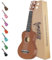 Trendy Sopran-Ukulele für Anfänger, 53,3 cm, Hawaii-Ukulele für Erwachsene, Studenten, Starter (Braun)