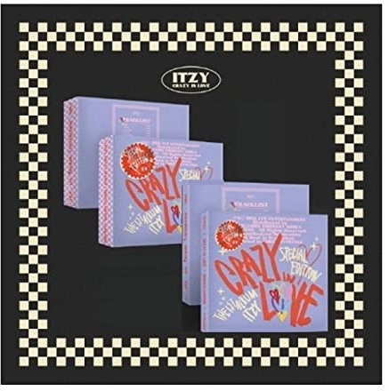 ITZY CRAZY IN LOVE 1. Album, Special Edition, Inhalt + Fotokarten-Set mit Nachrichten, Tracking, Kpop versiegelt (Schmucketui)